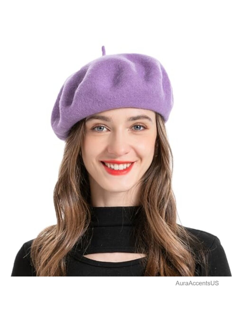 90% Wool French Beret Hat Classic Artist Cap for Women